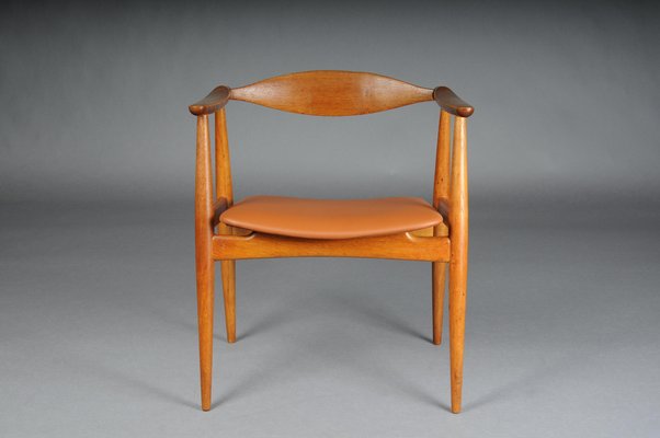 CH-35 Armchair in Teak and Leather by Hans J. Wegner, 1890s-FLW-1761473