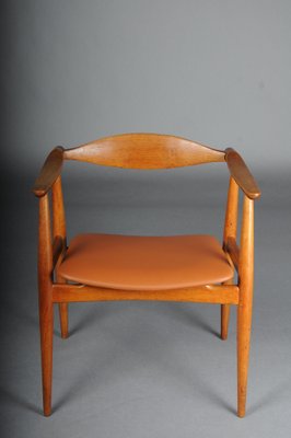 CH-35 Armchair in Teak and Leather by Hans J. Wegner, 1890s-FLW-1761473