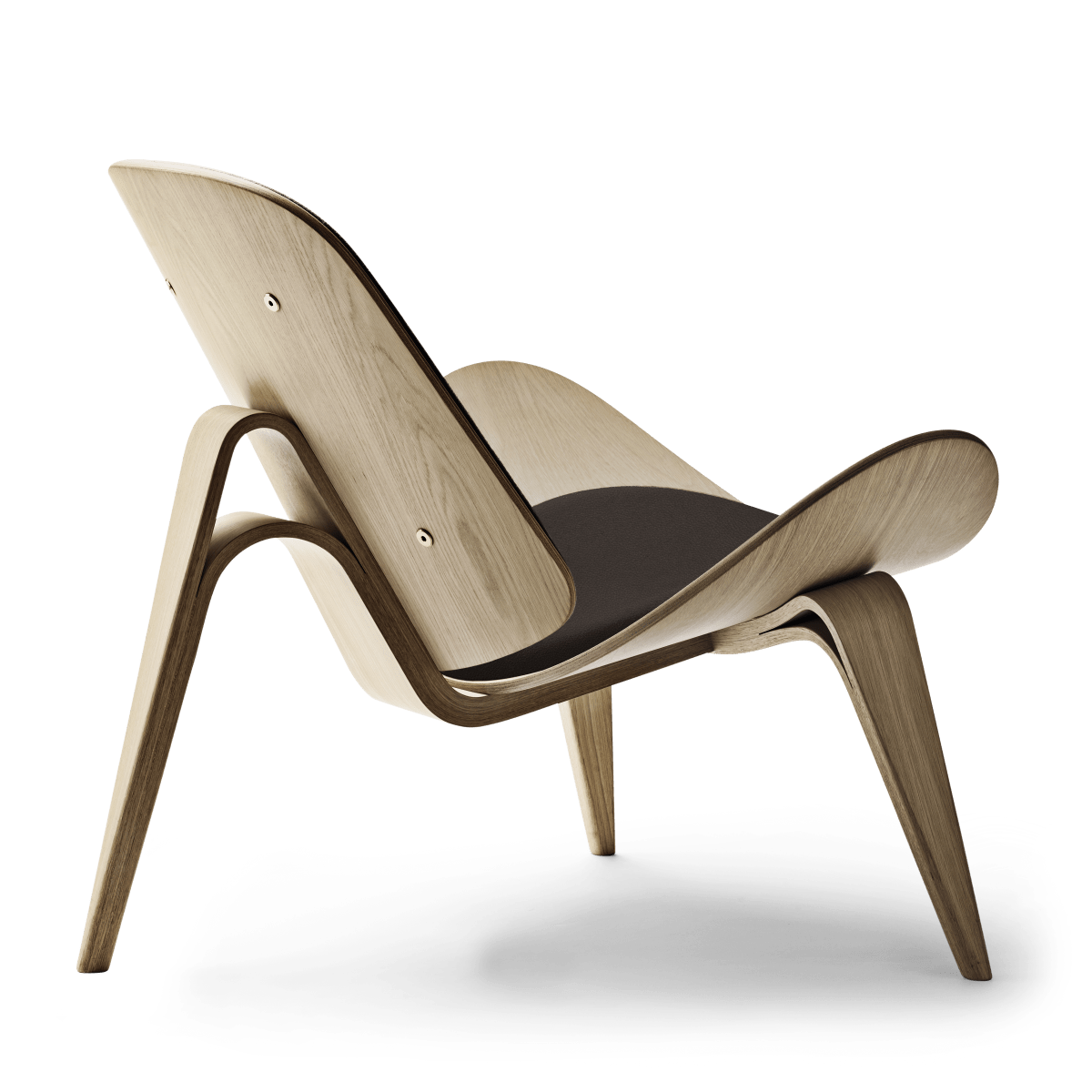 CH07 | Shell Chair by Carl Hansen & Søn #Oak / White Oiled / Leather Thor 306