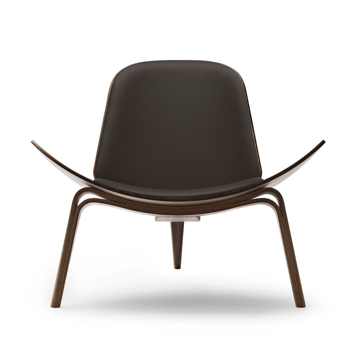 CH07 | Shell Chair by Carl Hansen & Søn #Walnut / Oiled / Leather Thor 306