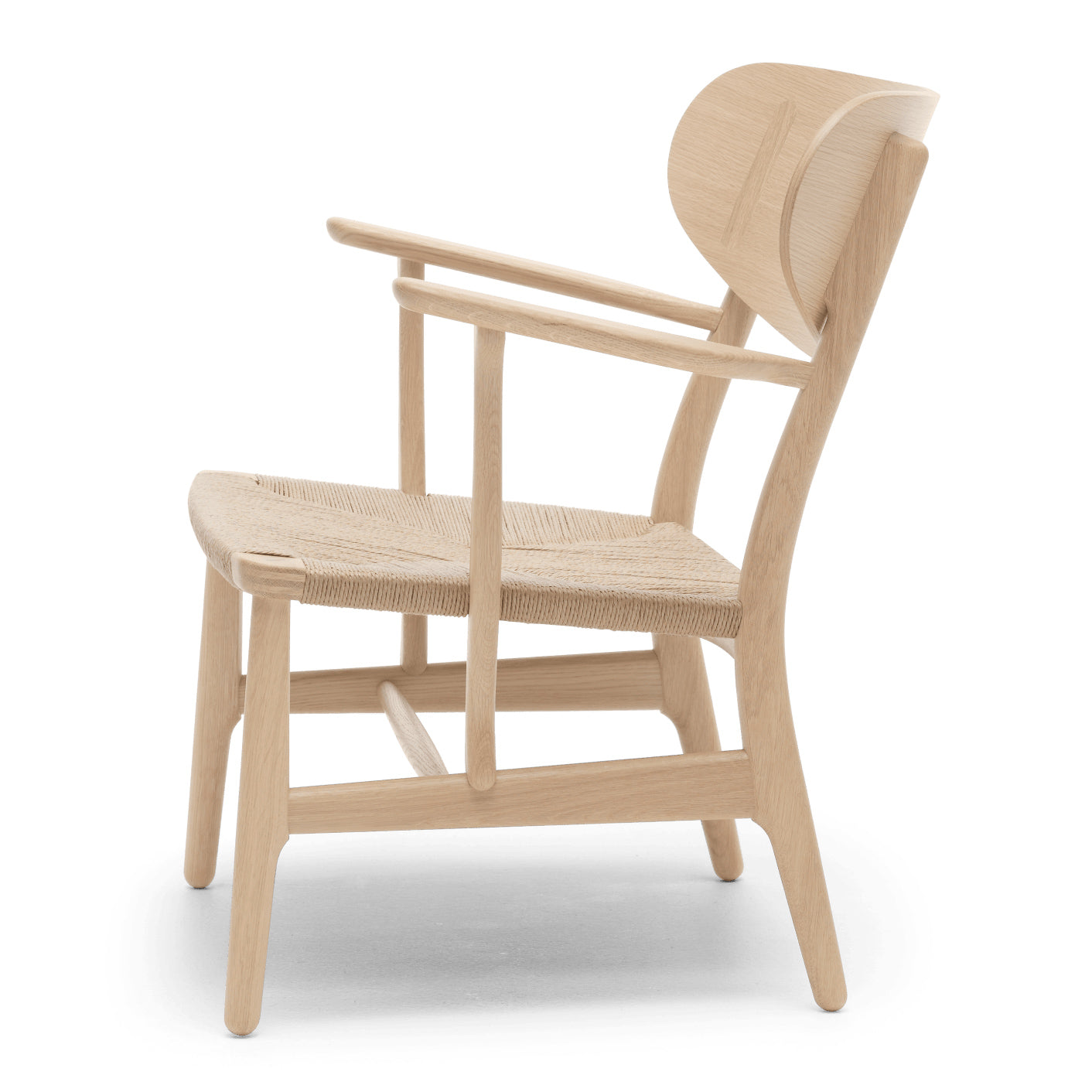 CH22 | Lounge Chair by Carl Hansen & Søn #Oak/White Oiled/Natural Paper Cord