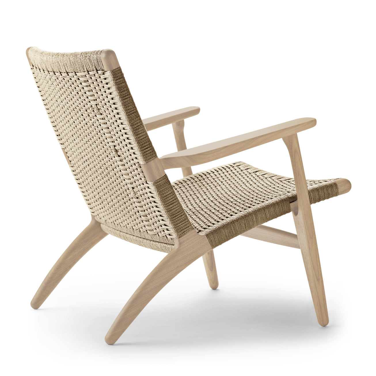 CH25 | Lounge Chair by Carl Hansen & Søn #Oak/White Oiled/Natural Paper Cord