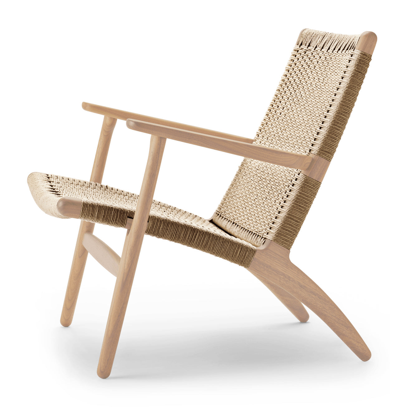 CH25 | Lounge Chair by Carl Hansen & Søn #Oak/White Oiled/Natural Paper Cord