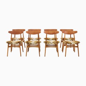 CH30 Chairs in Teak by Hans J. Wegner for Carl Hansen & Søn, 1960s, Set of 8-TJQ-1007460