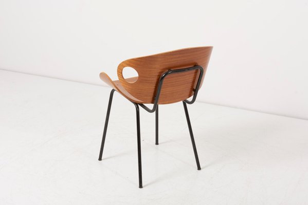 Chair and Stool by Olof Kettunen for Merivaara, Finland, 1950s, Set of 2-SFD-1113803