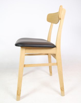 Chair in Black Leather and Oak by Hammel Mosbøl for Findahl, 1990s-UY-1425732