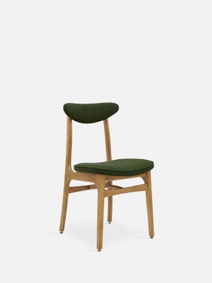 Chair in Boucle Bottle Green and Natural Wood, 2023-JOG-1761607