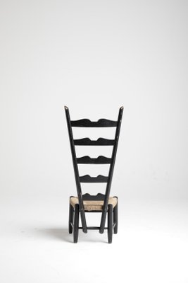 Chair in Wood and Wicker attributed to Gio Ponti for Casa and Giardino, 1939-KKZ-1814188