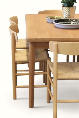 Chair Model J39 in Beech and Wicker Seat by Børge Mogensen for FDB, 1940s-BPJ-2042803