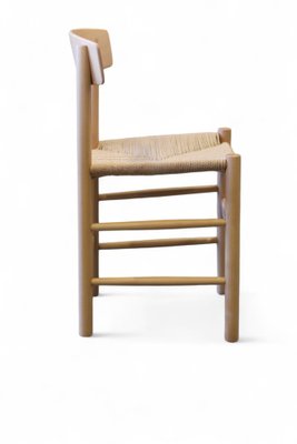 Chair Model J39 in Beech and Wicker Seat by Børge Mogensen for FDB, 1940s-BPJ-2042803