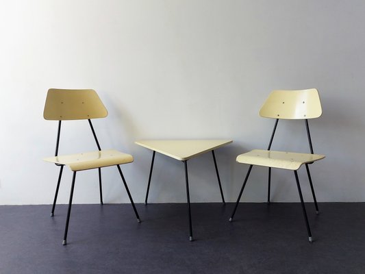 Chairs and Side Table by Rob Parry for Dico, Netherlands, 1950s, Set of 3-NV-1357738