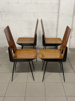 Chairs attributed to Carlo Ratti for Società Compensati Curvati, 1950s, Set of 6-JHL-2035779