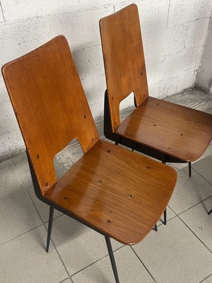 Chairs attributed to Carlo Ratti for Società Compensati Curvati, 1950s, Set of 6-JHL-2035779