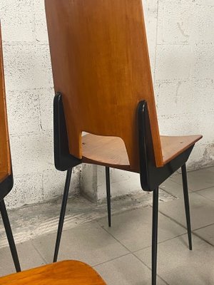 Chairs attributed to Carlo Ratti for Società Compensati Curvati, 1950s, Set of 6-JHL-2035779