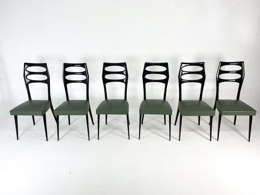 Chairs attributed to Paolo Buffa, 1950s, Set of 6-UVT-2026968