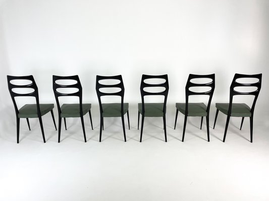 Chairs attributed to Paolo Buffa, 1950s, Set of 6-UVT-2026968