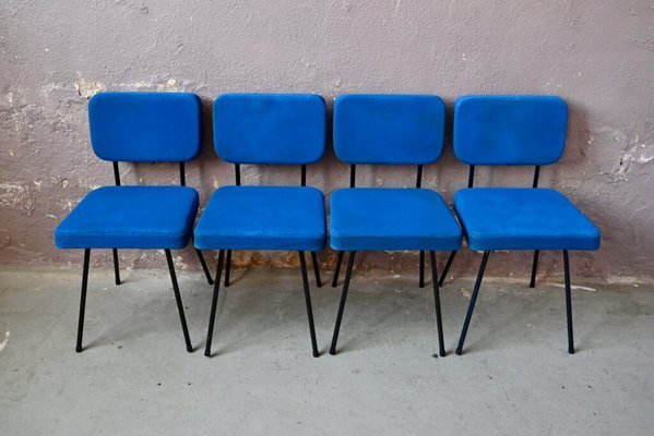 Chairs by André Simard for French Airborne, 1950s, Set of 4-AIU-1789016