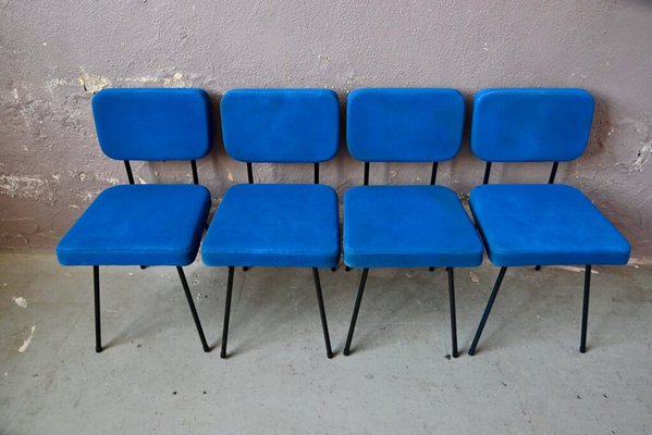 Chairs by André Simard for French Airborne, 1950s, Set of 4-AIU-1789016