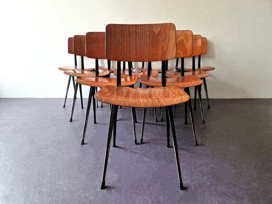 Chairs by Friso Kramer for Ahrend De Cirkel, 1970s, Set of 10-NV-1722337