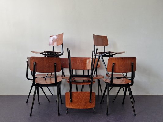 Chairs by Friso Kramer for Ahrend De Cirkel, 1970s, Set of 10-NV-1722337