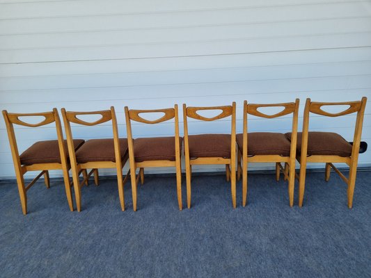 Chairs by Guillerme et Chambron for Votre Maison, 1960s, Set of 6-GSF-992939