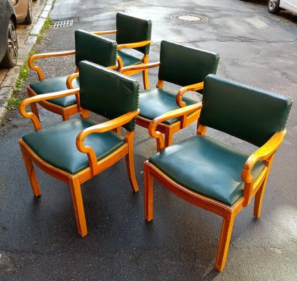 Chairs by Jacob Kjaer, 1940s, Set of 5-GJF-1066869