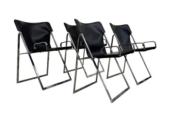 Chairs by Marcello Cuneo for Amar, 1970s, Set of 4-IEW-1795831