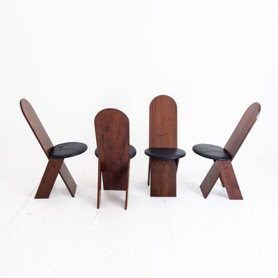 Chairs by Marco Zanuso for Poggi, 1970s, Set of 4-UPW-749751