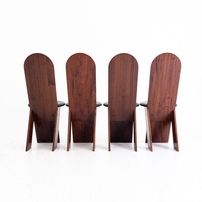 Chairs by Marco Zanuso for Poggi, 1970s, Set of 4-UPW-749751