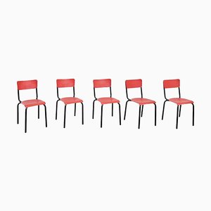 Chairs by Pierre Guariche for Meurop, 1950, Set of 5-WM-1274631