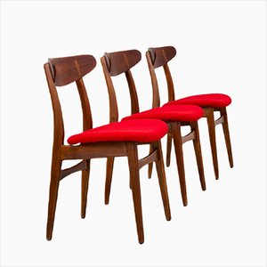 Chairs CH30 by Hans Wegner, Set of 3-ITV-1299173