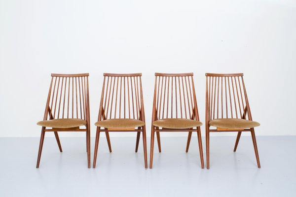 Chairs Flamingo by Thea Leonard for Nässjö Stolfabrik, Sweden, 1960s, Set of 4-ITV-1299143