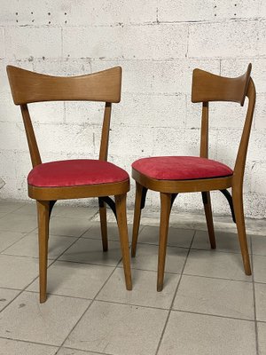 Chairs in Ico Parisi Style, 1950s, Set of 4-JHL-1706686