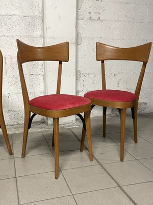 Chairs in Ico Parisi Style, 1950s, Set of 4-JHL-1706686