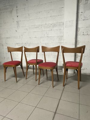 Chairs in Ico Parisi Style, 1950s, Set of 4-JHL-1706686