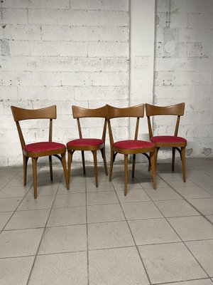 Chairs in Ico Parisi Style, 1950s, Set of 4-JHL-1706686