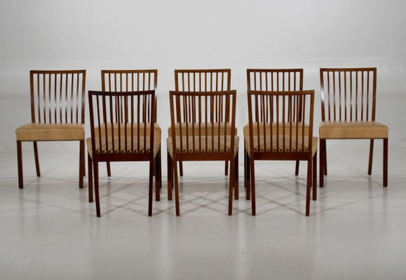 Chairs in Mahogany, 1960s, Set of 8-SA-1255577