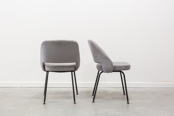 Chairs in Metal and Fabric, 1970s, Set of 2-UJE-1145964