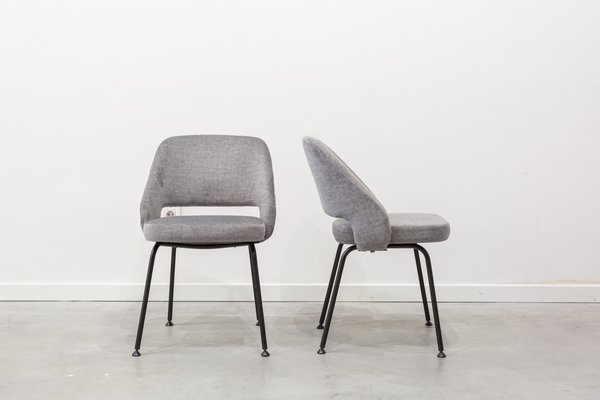 Chairs in Metal and Fabric, 1970s, Set of 2-UJE-1145964