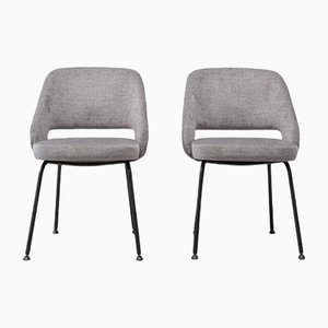 Chairs in Metal and Fabric, 1970s, Set of 2-UJE-1145964