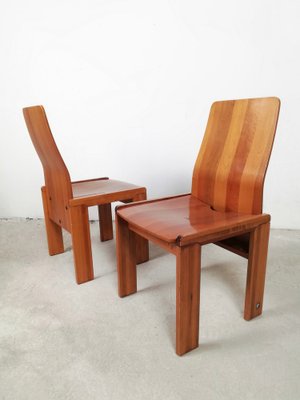 Chairs in the style of Carlo Scarpa, Italy, 1970s, Set of 6-UIW-1447796