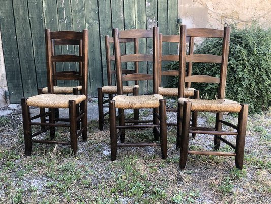 Chairs in the Style of Charlotte Perriand, 1950, Set of 6-SSK-1012979