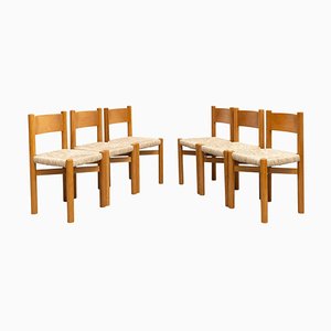 Chairs in the style of Charlotte Perriand, 1980s, Set of 6-WM-1317471