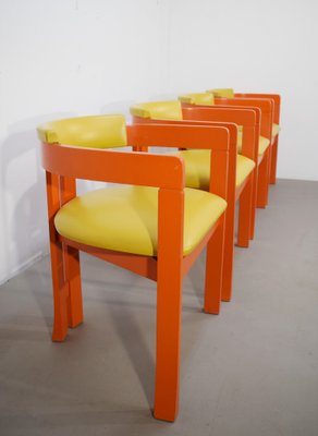 Chairs in the style of Pi Greco, Italy, 1960s, Set of 4-AOL-1754593