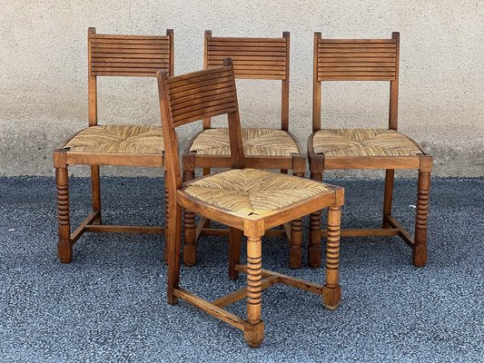 Chairs in the style of Victor Courtray, 1940s, Set of 4-SSK-1719385