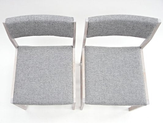 Chairs in Whitened Oakwood & Kvadrat Fabric, Set of 2-EP-1770536