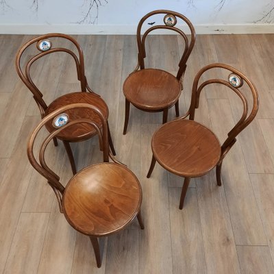 Chairs No. 14 by Ton for Svejk Restaurant, 1990s, Set of 4-SJU-1818583