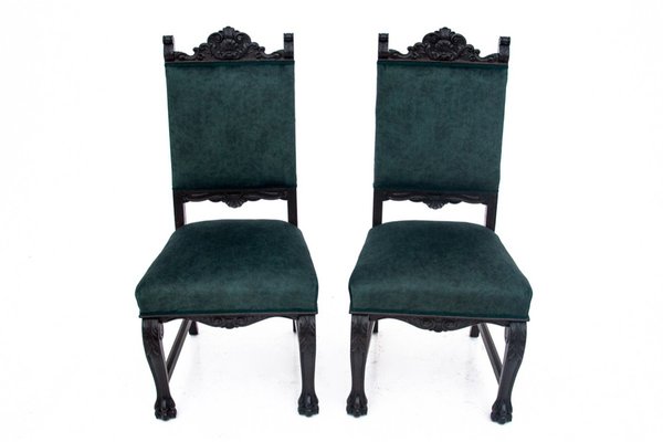 Chairs on Lions Paws, Western Europe, 1920s, Set of 2-BXB-1800452