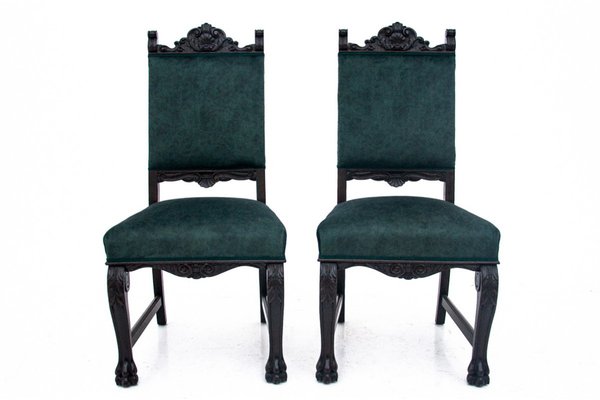 Chairs on Lions Paws, Western Europe, 1920s, Set of 2-BXB-1800452