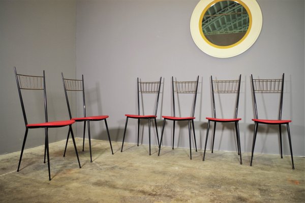 Chairs Set, Set of 6, 1950s-KNM-1186290